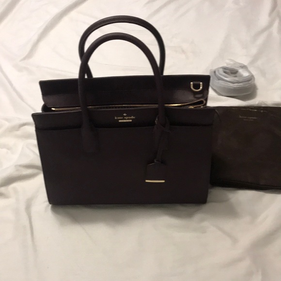 Plum colored Kate spade bag - Picture 1 of 3